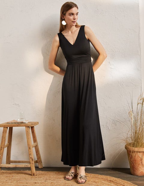 Sienna Jersey Maxi Dress - Black