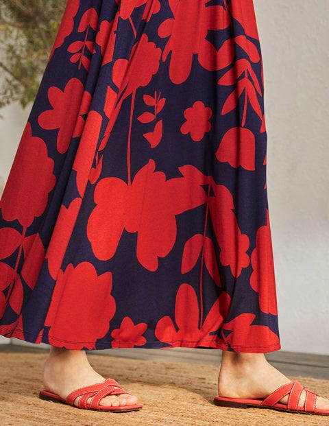 Sienna Jersey Maxi Dress - Winterberry, Flora Bloom