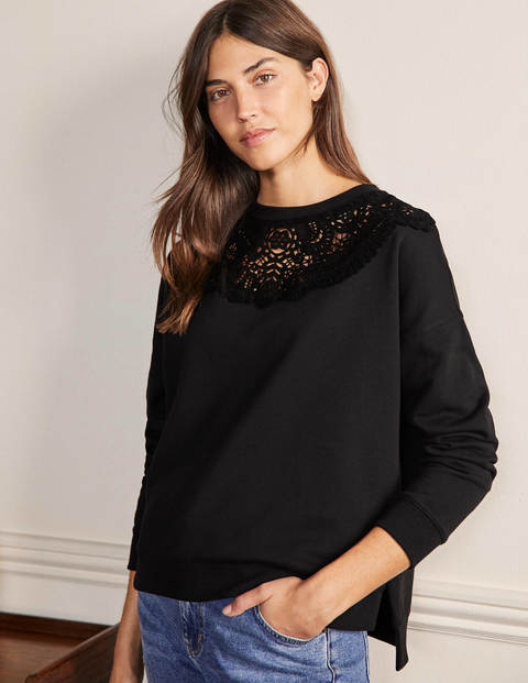 Ausgefallenes Sweatshirt - Schwarz Ausgefallenes Sweatshirt - Schwarz