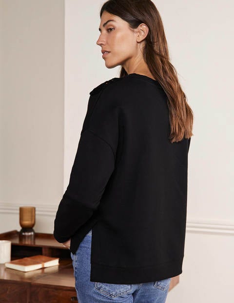 Ausgefallenes Sweatshirt - Schwarz Ausgefallenes Sweatshirt - Schwarz