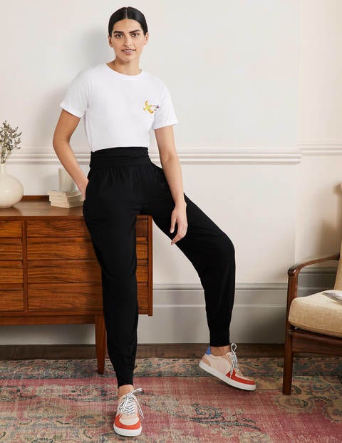 Hareem Jersey Joggers - Black Hareem Jersey Joggers - Black