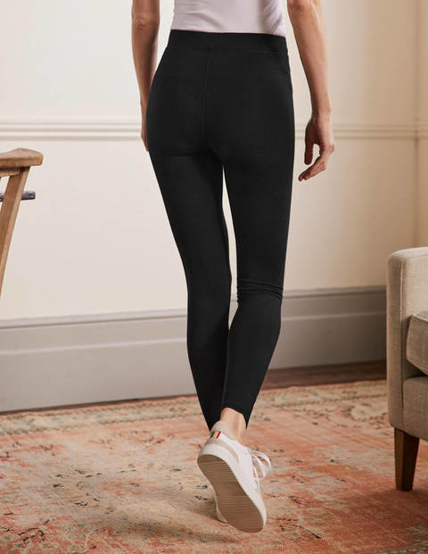 High Rise Jersey Leggings - Black High Rise Jersey Leggings - Black