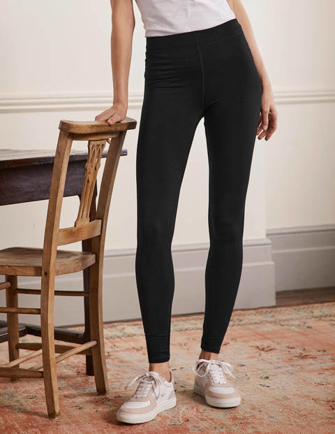 High Rise Jersey Leggings - Black High Rise Jersey Leggings - Black