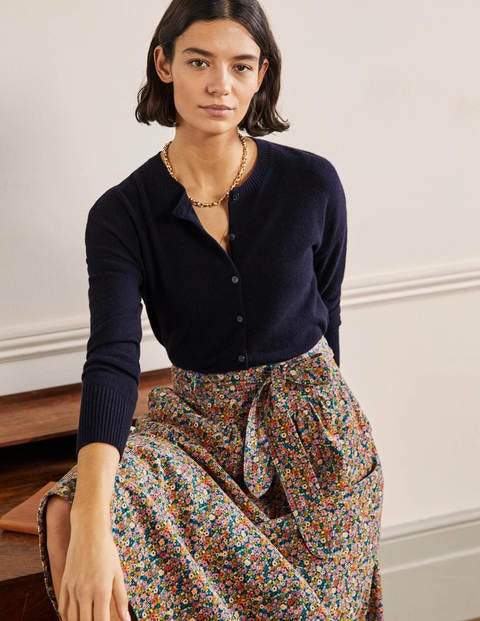 Cashmere Cardigan - Navy Cashmere Cardigan - Navy