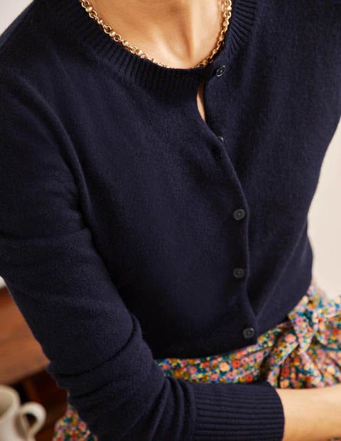 Cashmere Cardigan - Navy Cashmere Cardigan - Navy