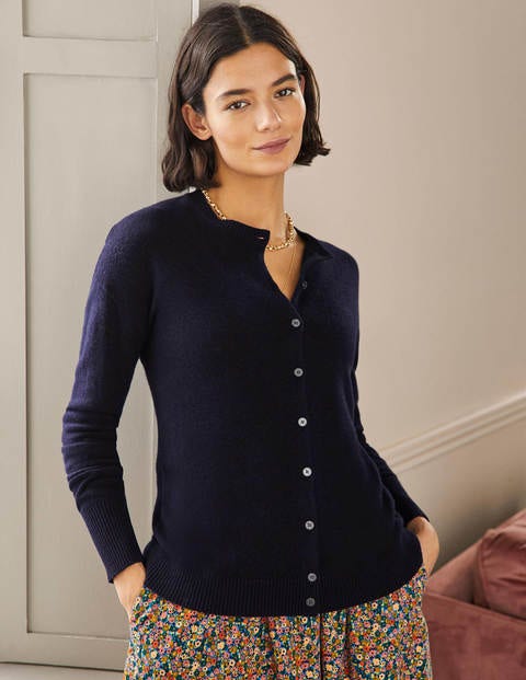 Cashmere Cardigan - Navy Cashmere Cardigan - Navy