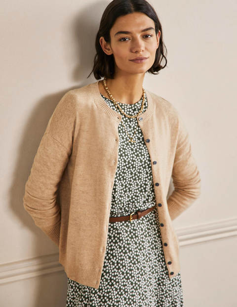 Cashmere Cardigan - Chinchilla Melange Cashmere Cardigan - Chinchilla Melange
