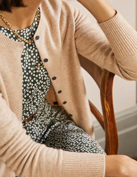 Cashmere Cardigan - Chinchilla Melange Cashmere Cardigan - Chinchilla Melange