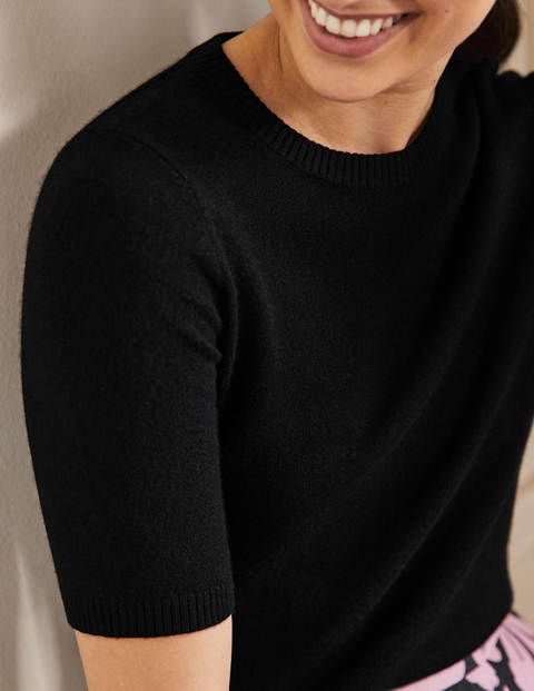 Cashmere Knitted Top - Black