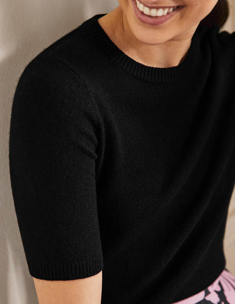 Cashmere Knitted Top - Black Cashmere Knitted Top - Black