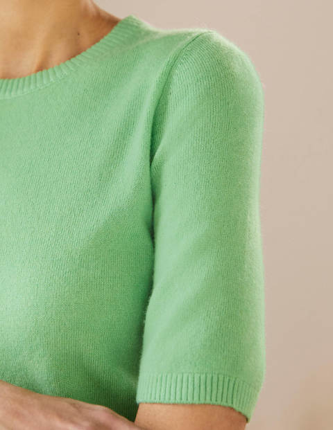 Cashmere Knitted Top - Zephyr Green