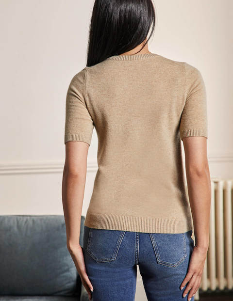 Cashmere Knitted Top - Chinchilla Melange Cashmere Knitted Top - Chinchilla Melange