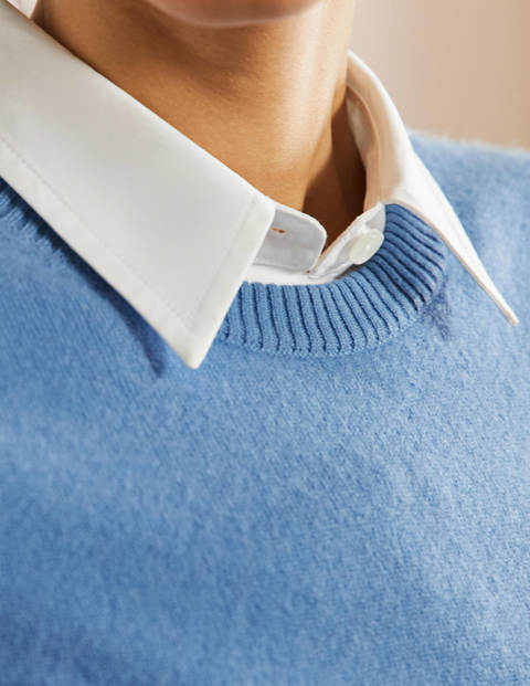 Cashmere Sweater Vest - Riviera Blue