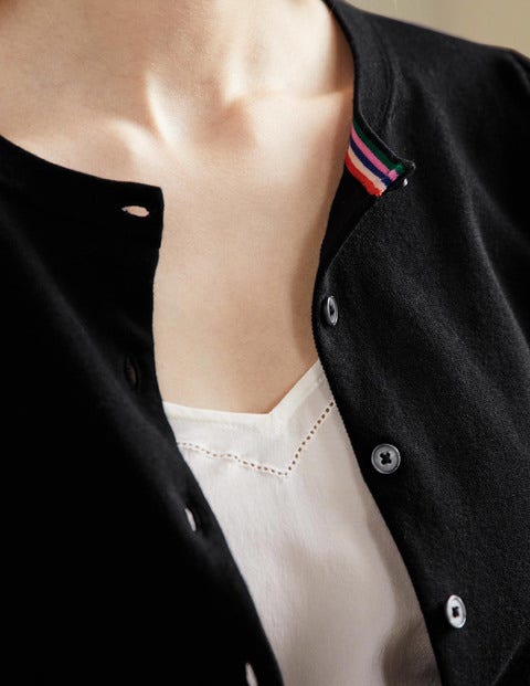 Cardigan en coton - Noir Cardigan en coton - Noir