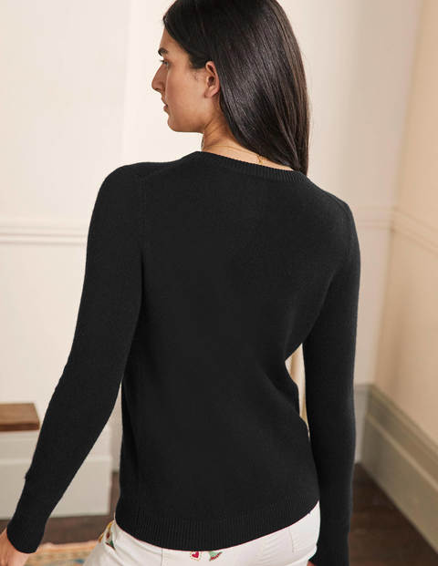 Cashmere Crew Neck Jumper - Black Cashmere Crew Neck Jumper - Black