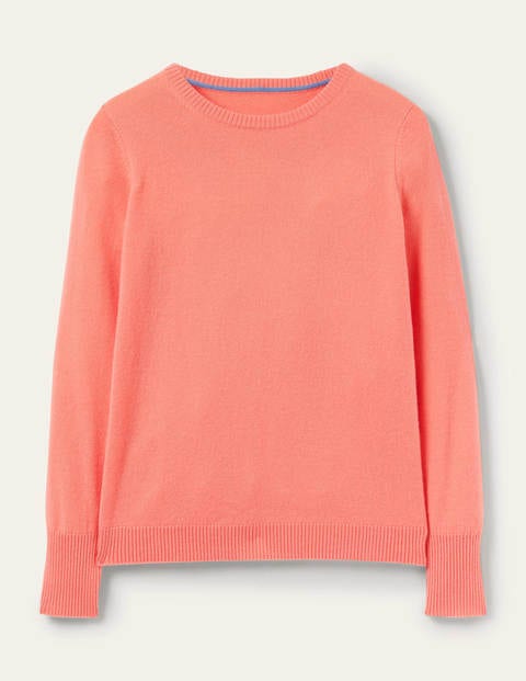 coral cashmere jumper
