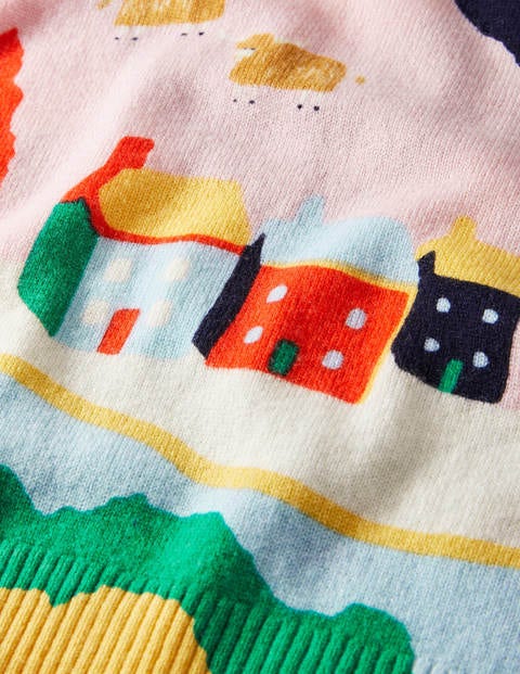 Margot Cashmere Sweater - Chalky Pink, Scenic Meadow Margot Cashmere Sweater - Chalky Pink, Scenic Meadow