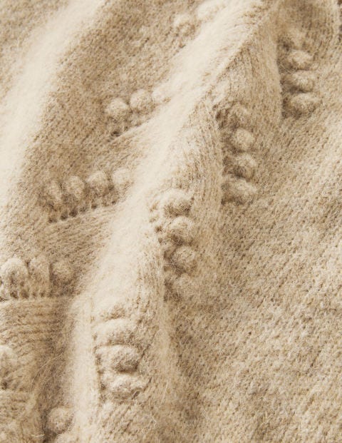 Fluffy Knitted T-Shirt - Chinchilla Melange Fluffy Knitted T-Shirt - Chinchilla Melange