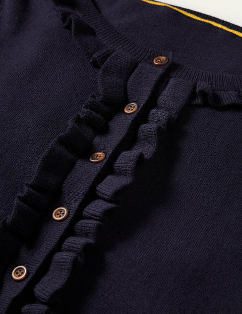 Lara Frill Henley Sweater - Navy Lara Frill Henley Sweater - Navy