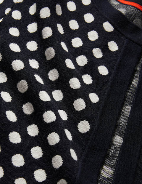 Cleo Strick-Cardigan mit Jacquardmusterung - Navy Cleo Strick-Cardigan mit Jacquardmusterung - Navy