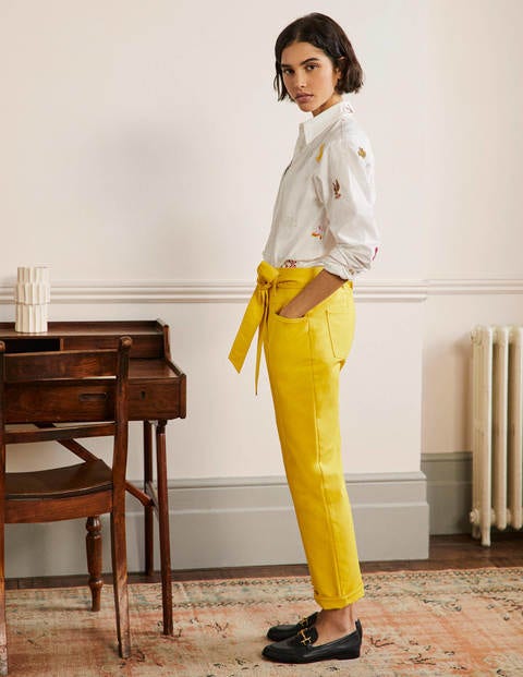 Tailored Tie Waist Pants - Wasp Tailored Tie Waist Pants - Wasp