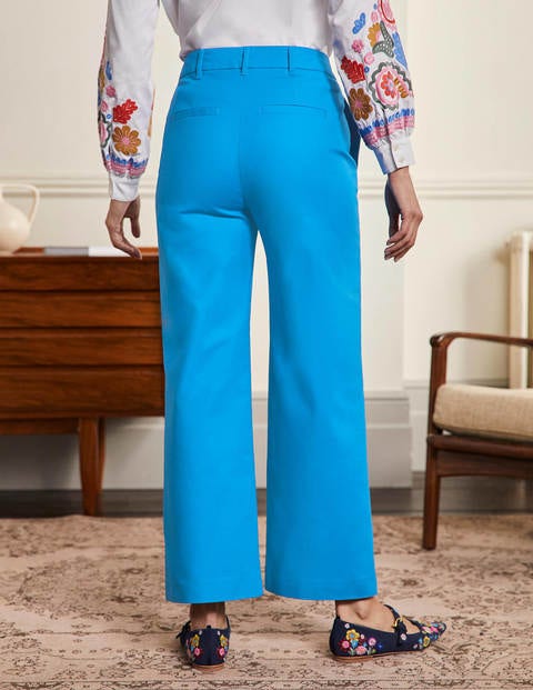 High Waisted Richmond Trousers - Moroccan Blue High Waisted Richmond Trousers - Moroccan Blue