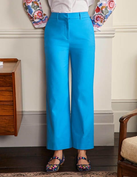 High Waisted Richmond Trousers - Moroccan Blue High Waisted Richmond Trousers - Moroccan Blue