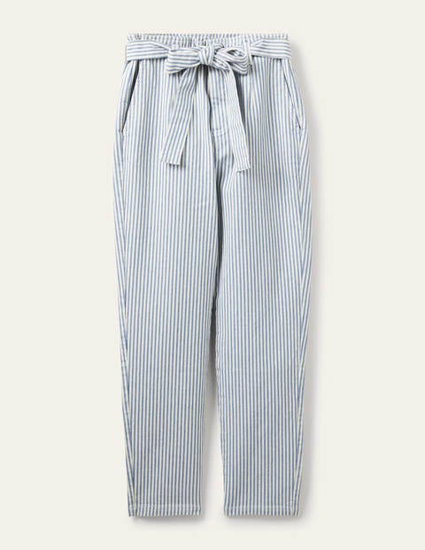 Tie Waist Jeans - Atlantic Ocean Ticking Stripe Tie Waist Jeans - Atlantic Ocean Ticking Stripe