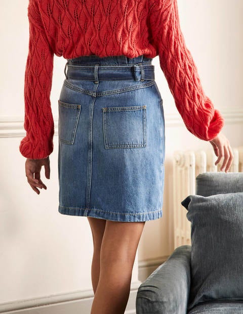 Jupe taille froncée avec lien - Vintage moyen Jupe taille froncée avec lien - Vintage moyen