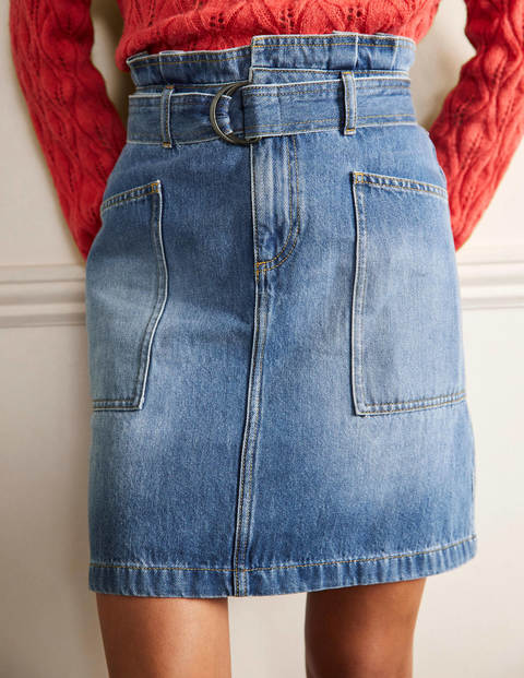 Jupe taille froncée avec lien - Vintage moyen Jupe taille froncée avec lien - Vintage moyen