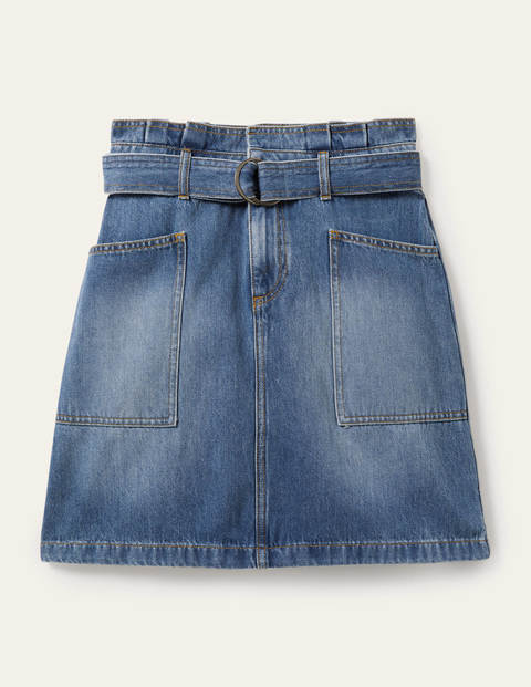 Jupe taille froncée avec lien - Vintage moyen Jupe taille froncée avec lien - Vintage moyen