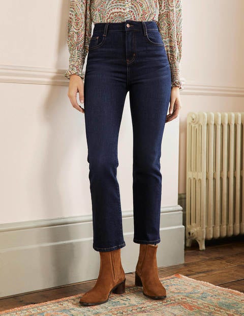 Cropped Flare Jeans - Indigo | Boden AU