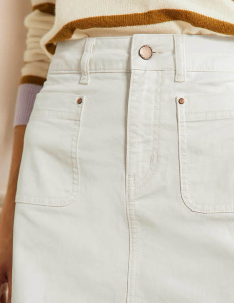 Patch Pocket Skirt - Ecru