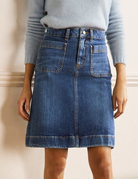 Patch Pocket Skirt - Mid Vintage