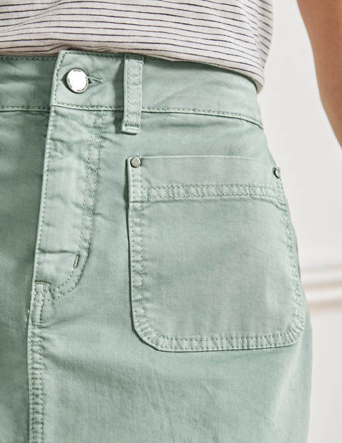 Patch Pocket Chino Skirt - Iceberg Green