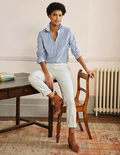 Classic Chino Trousers - Ecru | Boden AU