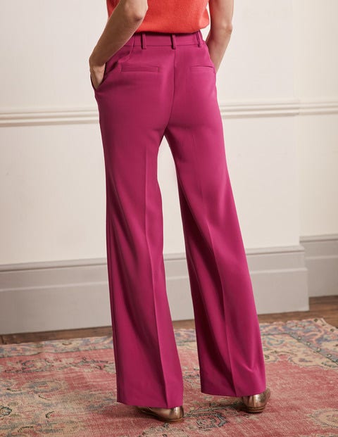 Relaxed Bootcut Trouser - Very Berry 