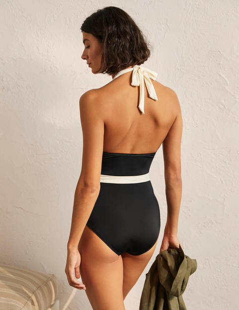 Maillot de bain dos-nu Kefalonia - Colourblock noir Maillot de bain dos-nu Kefalonia - Colourblock noir