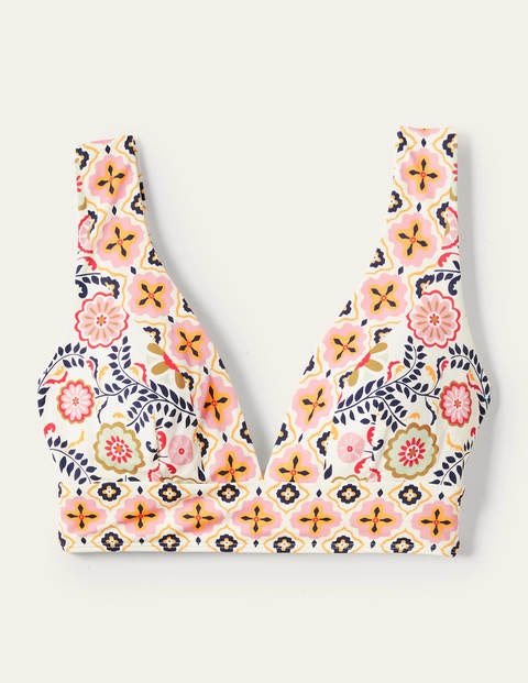 Porto Bikini Top - Ivory, Opulent Garden Porto Bikini Top - Ivory, Opulent Garden