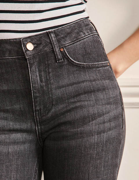 Schmale Jeans mit geradem Bein - Authentisches Grau