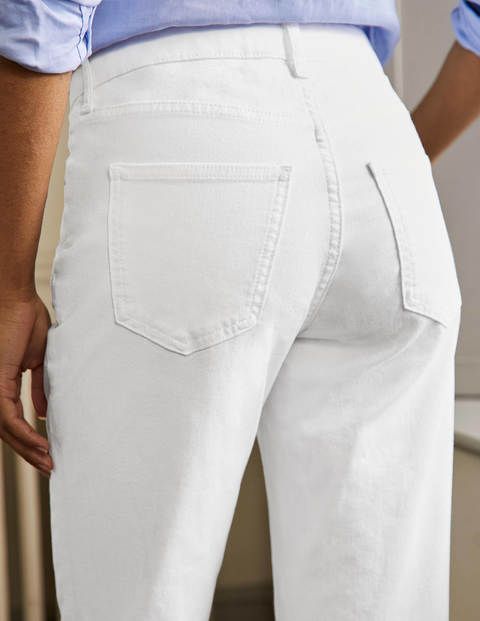 Slim Straight Jeans - White Slim Straight Jeans - White