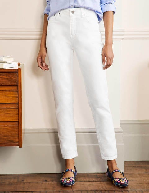 Slim Straight Jeans - White Slim Straight Jeans - White