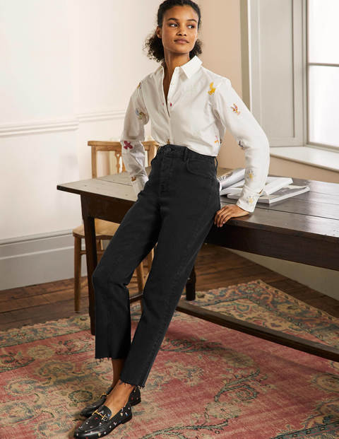 Relaxed Straight Jeans - Washed Black Relaxed Straight Jeans - Washed Black