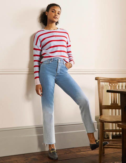 Relaxed Straight Jeans - Light Vintage Ombre