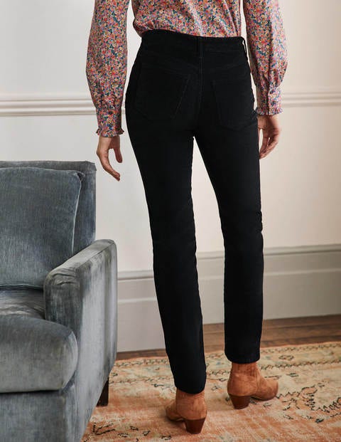 Cord Slim Straight Jeans - Black Cord Slim Straight Jeans - Black
