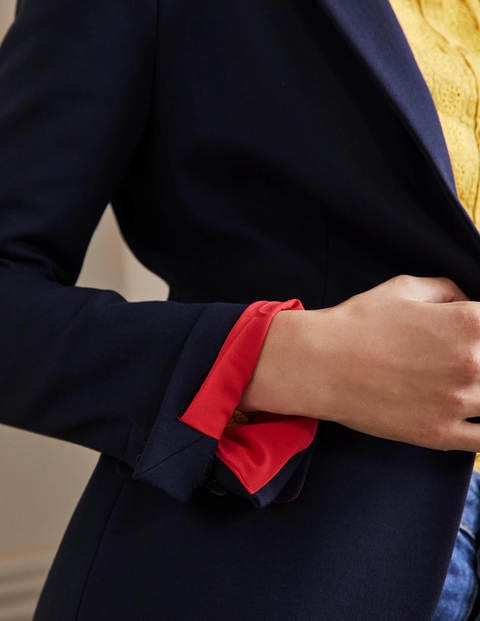 Stretch Jersey Blazer - Navy Stretch Jersey Blazer - Navy