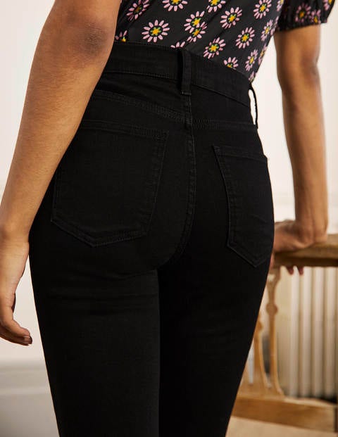 Schmale 7/8-Jeans mit geradem Bein - Schwarz Schmale 7/8-Jeans mit geradem Bein - Schwarz
