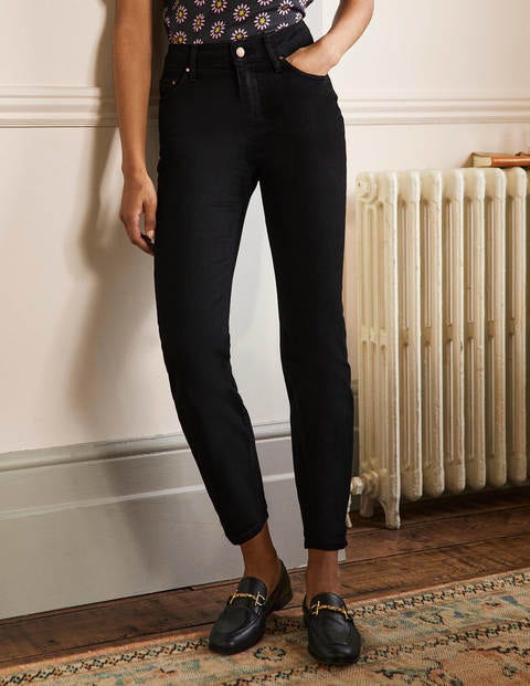 Schmale 7/8-Jeans mit geradem Bein - Schwarz Schmale 7/8-Jeans mit geradem Bein - Schwarz