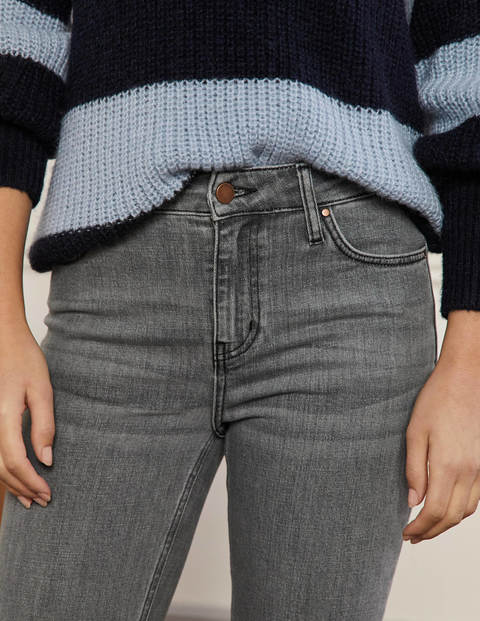 Schmale 7/8-Jeans mit geradem Bein - Pastellgrau Schmale 7/8-Jeans mit geradem Bein - Pastellgrau