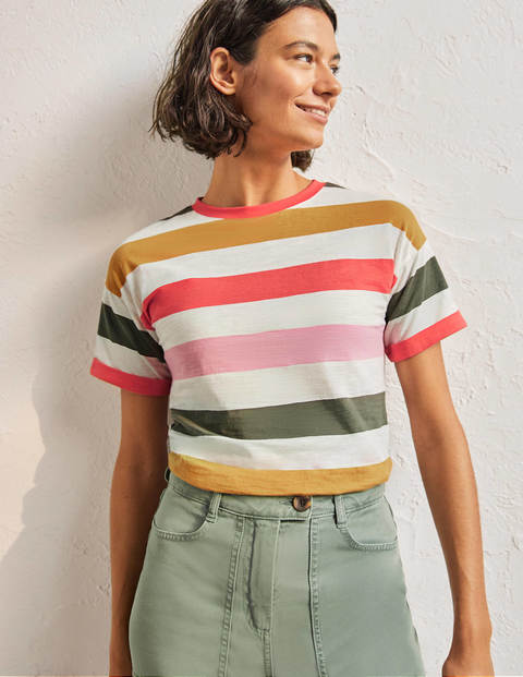 T-shirt avec revers aux manches - Rose formica, corail vif multi T-shirt avec revers aux manches - Rose formica, corail vif multi